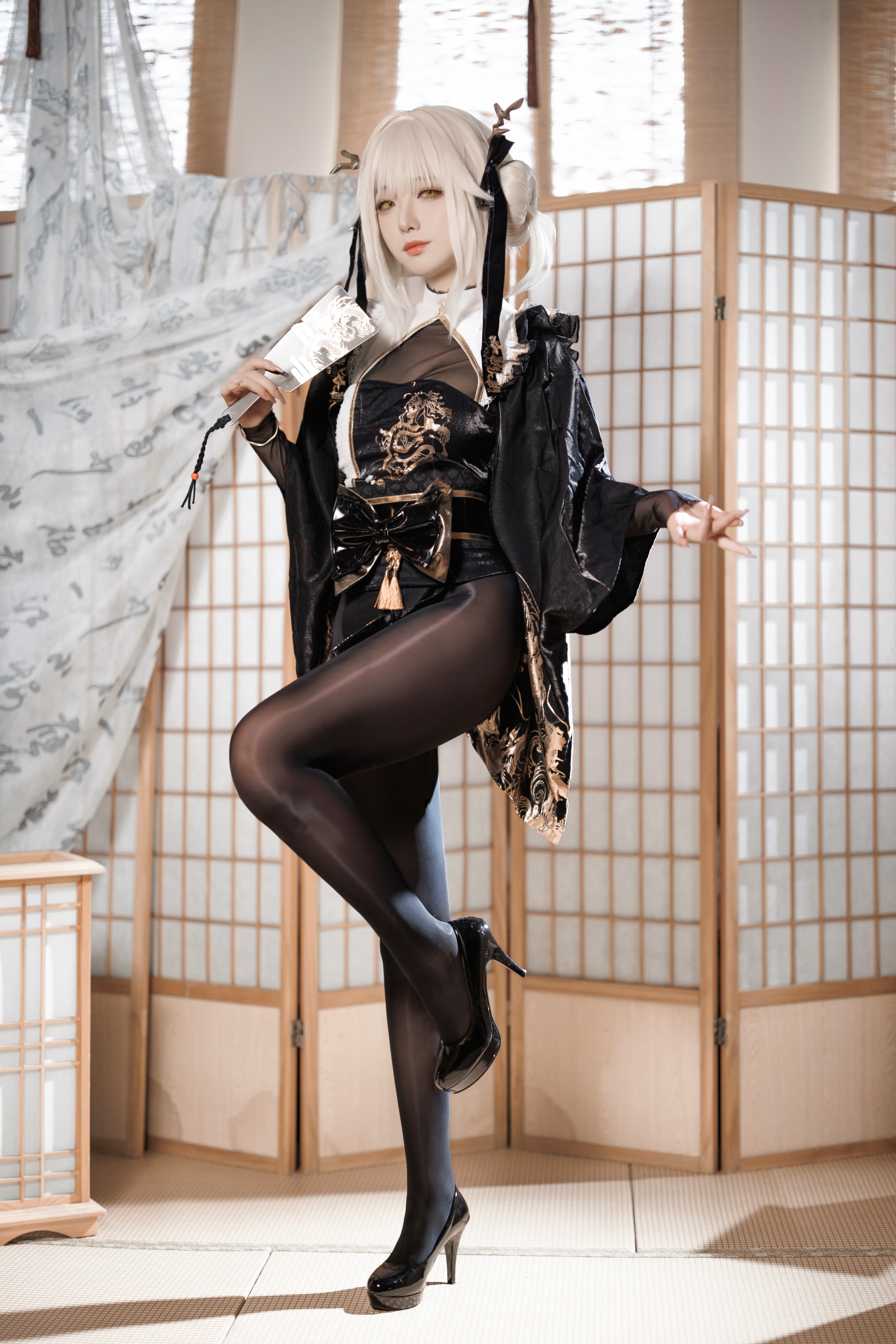 封疆疆v - NO.058 NIKKE 白兔布兰儿 和服[40P]-XikXak